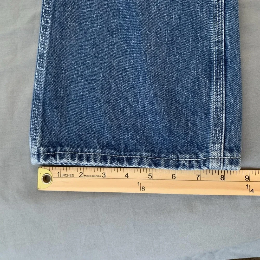 Key Carpenter Jeans Mens 38x36 Blue Medium Wash Relaxed Straight Denim Pants